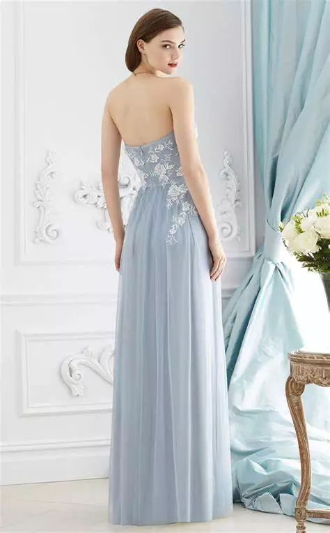 Pastel Blue Dress For Wedding