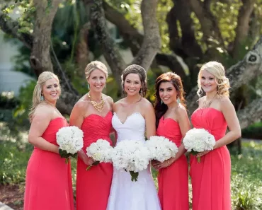 Awesome Coral Bridesmaid Dresses For Beach Wedding