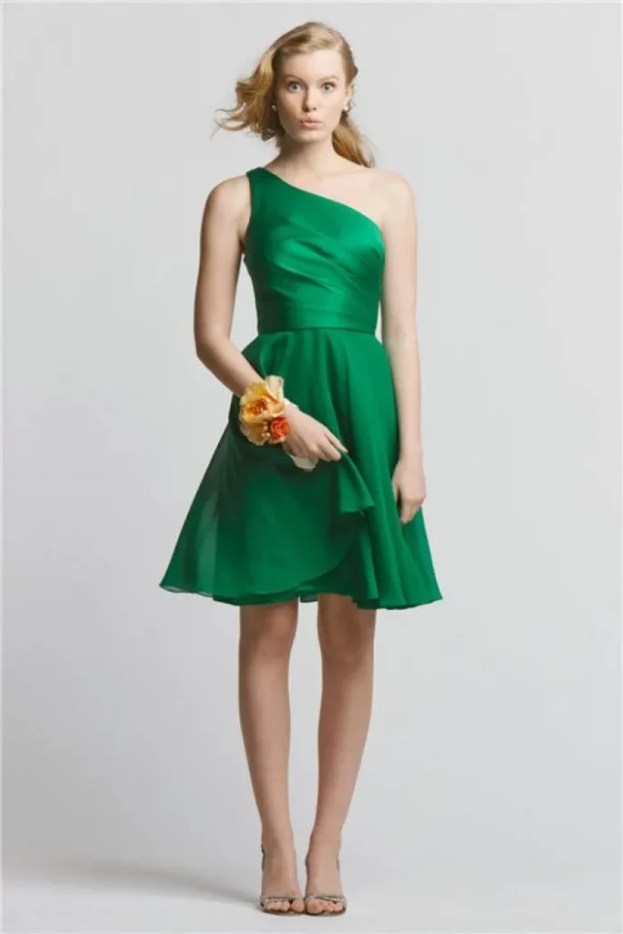 Emerald Green Bridesmaid Dresses Short