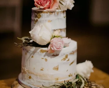 The Best Way To Appear 2 Tier White And Gold Wedding Cake: A Two-Tier Cakery Style Cake