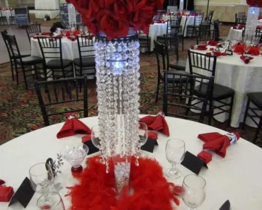Awesome Red Rose Centerpieces For Wedding Tables