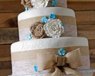 Awesome Rustic Wedding Cakes With Burlap