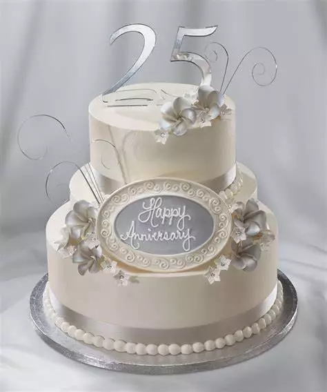 Silver Jubilee 25th Wedding Anniversary Cakes 
