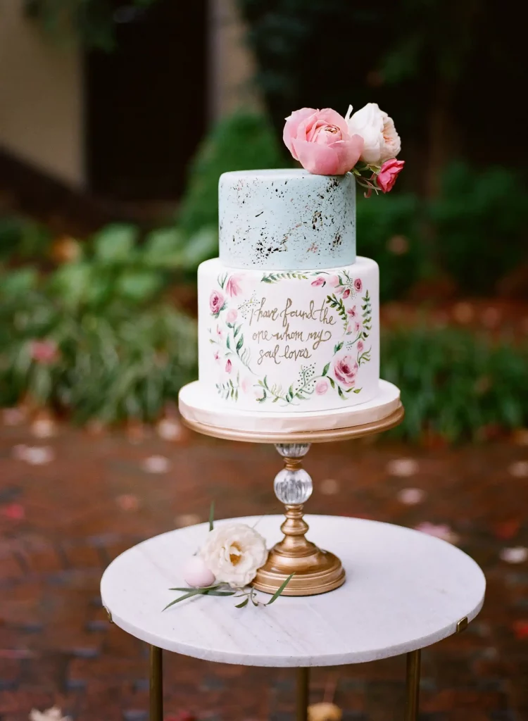 Small Wedding Cakes With Flowers